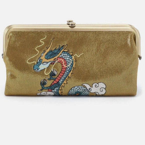 NWT Hobo Lauren Shimmer Top Grain Leather Limited Edition Clutch Wallet